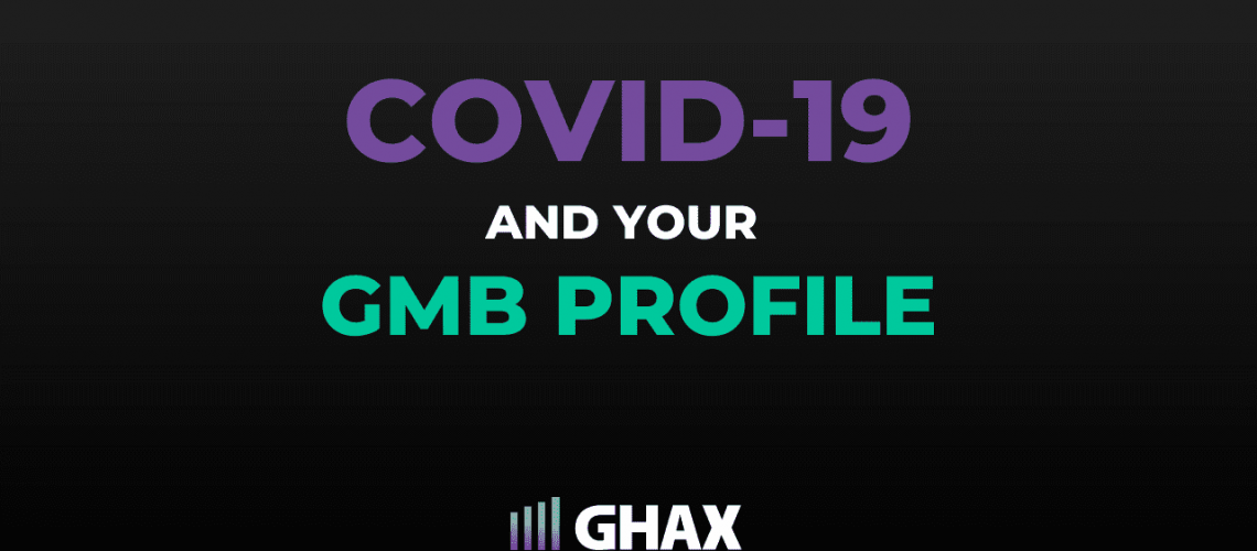 coronavirus and updating GMB
